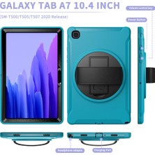 GZPLZ Samsung Galaxy Tab A7 10.4 (2020) Dönen Tutucu Kılıf Açık Mavi   (Yurt Dışından)