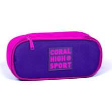 Sport Iç Bölmeli Kız Çocuk Oval Kalemkutu Mor-Pembe