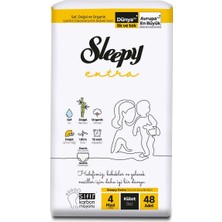 Sleepy Extra Günlük Aktivite Ekonomik Paket Külot Bez 4 Numara Maxi 48 Adet