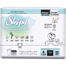 Sleepy Bio Natural Ekonomik Paket Bebek Bezi 6 Numara Xlarge 32 Adet
