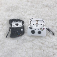 Dacare Apple Airpods Pro Için Gamepad Şeklinde Silikon Koruyucu Kılıf - Siyah (Yurt Dışından)