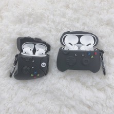 Dacare Apple Airpods Pro Için Gamepad Şeklinde Silikon Koruyucu Kılıf - Siyah (Yurt Dışından)