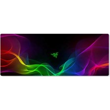 Gamingpadci Purple Zone Desenli Oyuncu Mouse Pad 70X30 cm Kaymaz Dikişli