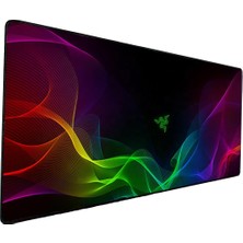 Gamingpadci Purple Zone Desenli Oyuncu Mouse Pad 70X30 cm Kaymaz Dikişli