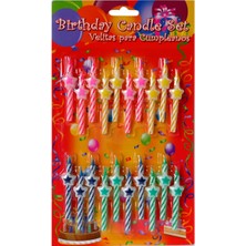 Pastaland Yıldızlı Mini Pasta Mumu 20 Li