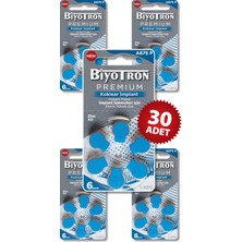 Biyotron A675P 30 Adet Koklear İmplant Pili 1,45 V Düğme Pil İşitme Cihazı İçin Uzun Ömürlü