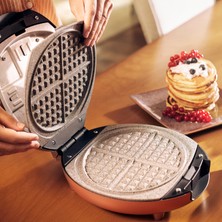 Karaca Funday Pink Çıkarılabilir Plakalı Waffle Makinesi 1000W