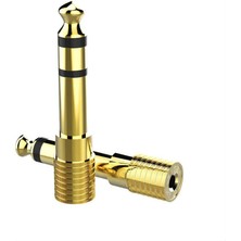 Aldım Geldi 6.3 mm Stereo Erkek-3.5 mm Stereo Dişi Gold Jack Fiş Çevirici