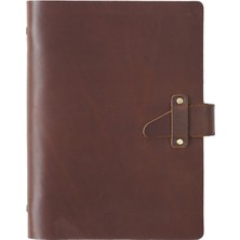 VShop A5 Deri Vintage Yapraklı Defter (Yurt Dışından)