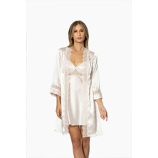 Pierre Cardin 6lı Viskon Kumaş Dantelli Gecelik Çeyiz Seti