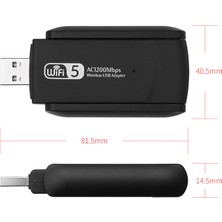 Semgiller Kablosuz Wifi Alıcı AC1200 Mbps Dual Band USB 3.0 Adaptör