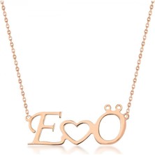 Anı Yüzük - Harfli 925 Ayar Gümüş Kadın Kolye