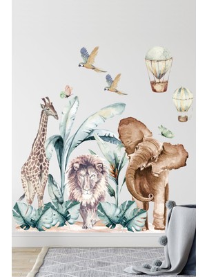 Kt Grup Afrikan Safari Çocuk Odası Duvar Sticker