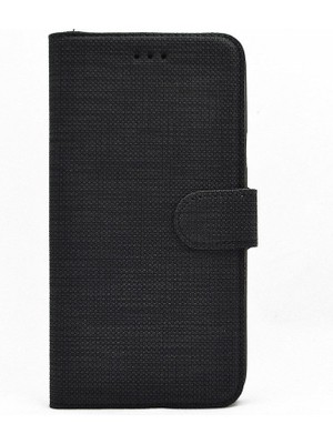 Dlrcase Apple iPhone 13 Pro Kılıf Standlı Kartvizitli Exclusive Spor Cüzdan Siyah