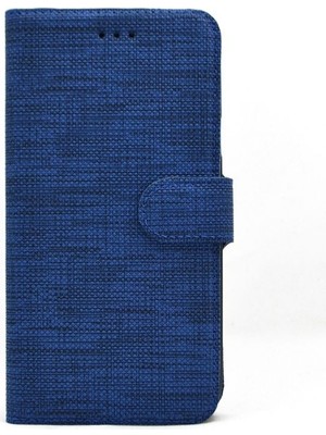 Dlrcase Apple iPhone 13 Mini Kılıf Standlı Kartvizitli Exclusive Spor Cüzdan Lacivert