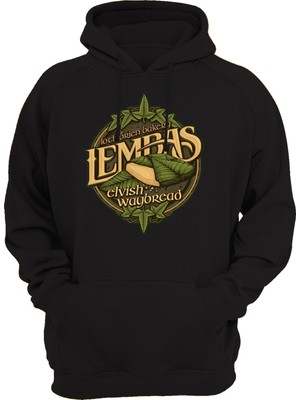 Remonz Lotr Yüzükleri Efendisi Lembas Peksimeti Baskılı 3 Ipl. Şardonlu, Kalın (600 Gr.) Içi Polar Sweatshirt