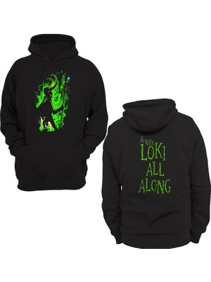 Remonz Loki Çift Baskılı 3 Ipl. Şardonlu, Kalın (600 Gr.) Içi Polar Sweatshirt