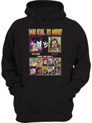 Remonz Markal Kombat Baskılı 3 Ipl. Şardonlu, Kalın (600 Gr.) Içi Polar Sweatshirt