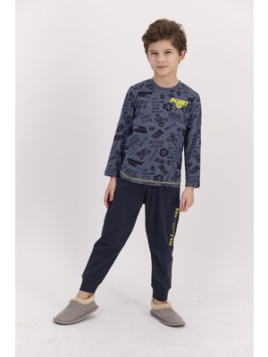 RolyPoly Planet Crew Lacimelanj Erkek Çocuk Pijama Takımı