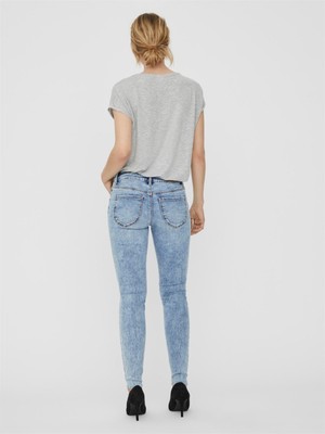 10240041 VERO MODA VMLYDIA LR SKINNY DEST RAW LI342 GA