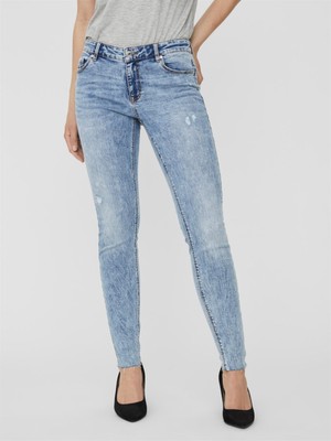 10240041 VERO MODA VMLYDIA LR SKINNY DEST RAW LI342 GA