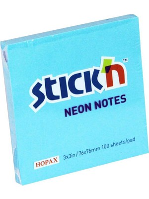 Gıpta Stıckn 76X76 Neon Mavi 100 Yaprak Yapışkanlı Not Kağıdı