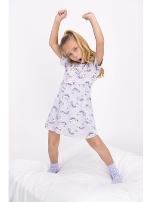 RolyPoly Rainbow Grimelanj Kız Çocuk Kısa Kollu Elbise