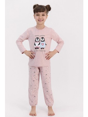 RolyPoly Better Together Pembemelanj Kız Çocuk Pijama Takımı