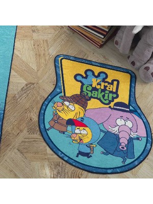 Hobby Kral Şakir -  Muhtişim Dedektifler Lisanslı Yuvarlak Paspas