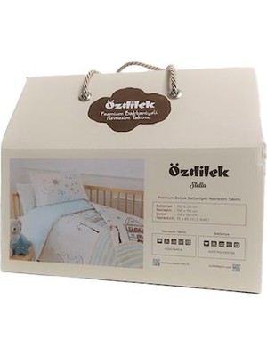 Özdilek Stella Bebek Battaniyeli Nevresim Takımı(Premium)Mavi