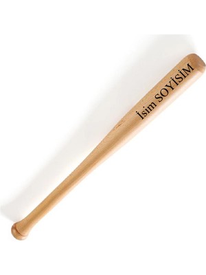 Mobgift Kişiye Özel Ahşap Beyzbol Sopası