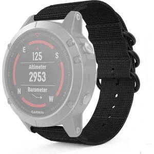 Puluzpuluz Garmin Fenix ​​3 Naylon Watchband Siyah Için (Yurt Dışından)