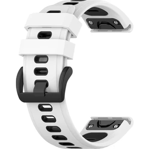 Puluzpuluz Garmin Fenix ​​6X Kayış Siyah Beyaz Için (Yurt Dışından)