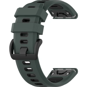 Puluzpuluz Garmin Fenix ​​6X Kayış Zeytin Yeşil Siyah Için (Yurt Dışından)