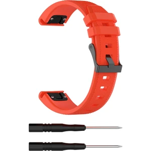 Puluzpuluz Garmin Fenix5 (22Mm) Silikon Kayışı Turuncu (Yurt Dışından)