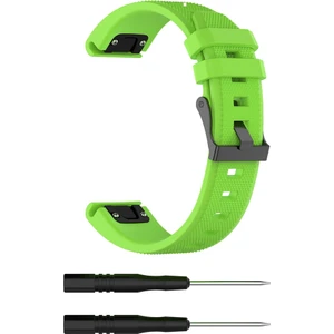 Puluzpuluz Garmin Fenix5 (22Mm) Silikon Kayışı Kireç Yeşil (Yurt Dışından)