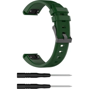 Puluz Garmin Fenix5 (22Mm) Silikon Kayışı Yeşil Ordu Için (Yurt Dışından)