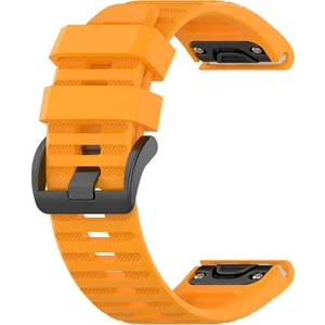 Puluzpuluz Garmin Fenix ​​6X 26Mm Amber Sarı Resmi Doku Kordonlu Saati (Yurt Dışından)