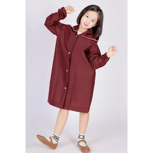 Eleven Market Bordo Çocuk Yağmurluğu Pratik Renkli Yağmurluk