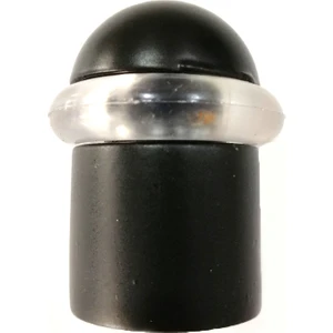 Güzel Metal Metal Mat Siyah Kapı Arkası Yer Tamponu - Kapı Stoperi