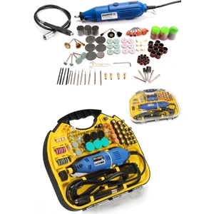 Alman 211 Parça 400 Watt 60.000 Rpm 6 Kademe Devir Ayarlı Hobi Gravür Seti Mini Taşlama