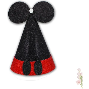Süsle Bebek ve Parti Mickey Mouse Simli Eva Şapka