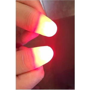 2 Adet Sihirli Işık Up Parmak Parmak LED Püf Noktaları Başparmak Sahne