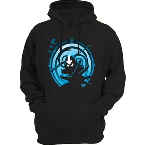 Avatar Baskılı 3 Ipl. Şardonlu 600 Gr. Siyah Kapüşonlu Sweatshirt