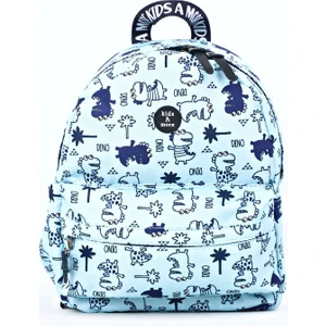 Kids A More Dino Mavi Erkek Çocuk Sırt Çantası Yumuşak Destekli ve Büzgülü Bölmeli Tasarım