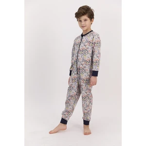 Koyu Bejmelanj Erkek Çocuk Tulum