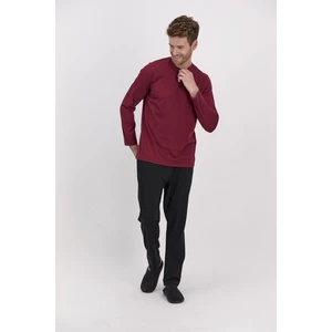 Basic Koyu Kırmızı Erkek Uzun Kol Pijama Takımı