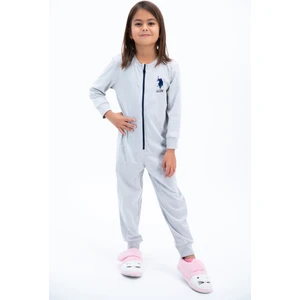 U.S. Polo Assn. Assn Basic Bejmelanj Kız Çocuk Tulumu
