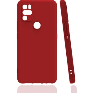Case 4U Omix X300 Kılıf Kamera Korumalı Mat Renkli Yumuşak Kalın Sağlam Silikon Kılıf Biye Kırmızı