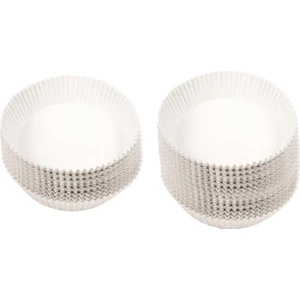 100 Adet Yui / Xiaomi / Philips / Kumtel Uyumlu Tek Kullanımlık Air Fryer Yapışmaz Pişirme Kağıdı - Beyaz (Yurt Dışından)